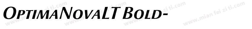 OptimaNovaLT Bold字体转换